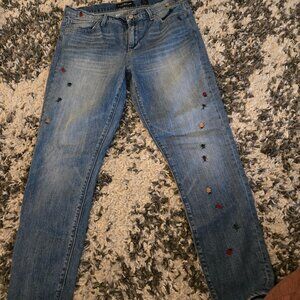 Lucky Brand Women’s Embroidered Bug Jeans Size 10/30